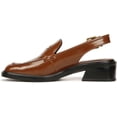thumbnail image 3 of Franco Sarto Womens Giada Slingback Loafer Heel Tobacco Brown Gloss 7M, 3 of 5