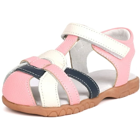 

Girl s Genuine Leather Sandals Closed-toe Princess Dress Sandal Shoes