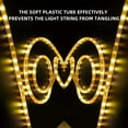 thumbnail image 7 of Morttic Battery Rope Lights 40Ft 120 LED Rope Lights Outdoor Waterproof Battery Operated Rope Lights with Remote 8 Modes Tube Lights for Camping Party Halloween Christmas Decoration (Warm White), 7 of 7