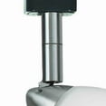 thumbnail image 3 of Metal Track Light with Interchangeable Round Glass Shade, Silver and White- Saltoro Sherpi, 3 of 5