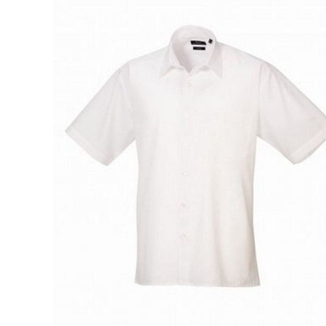 Premier Mens Short Sleeve Poplin Shirt