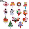 thumbnail image 1 of 650PCS Birthday Cake Topper Cute Cupcake Topper Cake Decoration for Christmas, 1 of 10