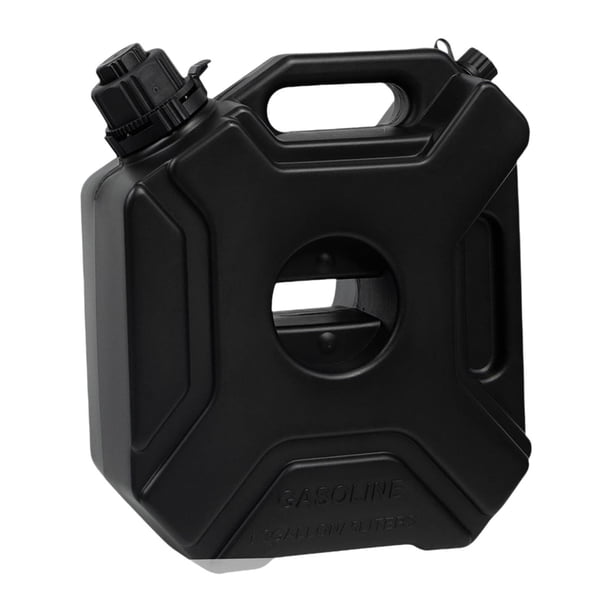 Tanque de combustible para automóvil, bidón de gasolina de 5 l/1,3 galones, para vehículos todo terreno, motocicletas y automóviles. Negro