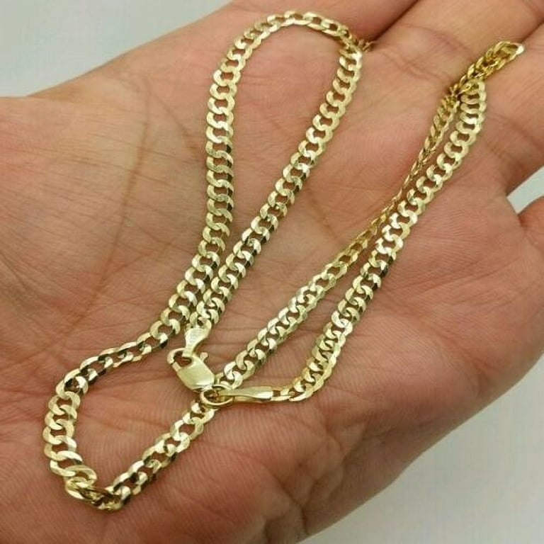 14K Solid Yellow Gold Box Necklace Real Gold Chain 16 18 20 22 24 26  30