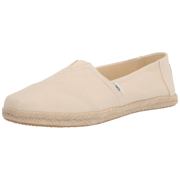 TOMS Women's, Alpargata Rope Recycled Espadrille Slip-On, 9.5, Natural