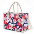 thumbnail image 2 of ZUXONGSY Tropical Hibiscus Print PVC Tote Bag, Clear Lightweight Oversize Shoulder Purse for Women, Weekender Handbag with Top Handle, Beach Shopping Daily, 2 of 7