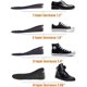 thumbnail image 5 of Plantillas Cojín de aire Zapatos Levantamiento Transpirable 4 capas Agregar altura 2.95 pulgadas Pies Inserto de talón ortopédico para hombres y mujeres, 5 of 5