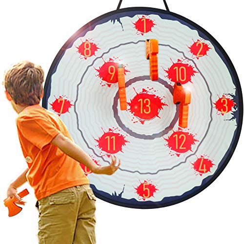 AUBESTKER Foam Toys Throwing Axe Toss Game, Dart Board Game for Kids