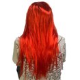 thumbnail image 3 of Máscara de calavera de demonio con pelo rojo y espeluznante cara cosida, 3 of 3