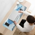 thumbnail image 3 of "XL Japanese Blue & White Wave Gaming Mouse Pad - Non-Slip Rubber Base, 31.5 X 11.8 Inch", 3 of 7