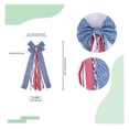 thumbnail image 2 of Virelaxpo 4th of July Star Stripe Bow Wreath Decoration Home Decor Indoor Outdoor Patriotic Holiday Independence Day, 2 of 5