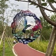 thumbnail image 3 of Campanas de viento giratorias 3d, arte de jardín, Spinner de viento, adornos para exteriores, 3 of 5