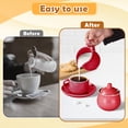 thumbnail image 5 of Ceramic Creamer Pitcher Sugar Jug Set Elegant Decorative Design for Kitchen Coffee Station Gift, 5 of 6