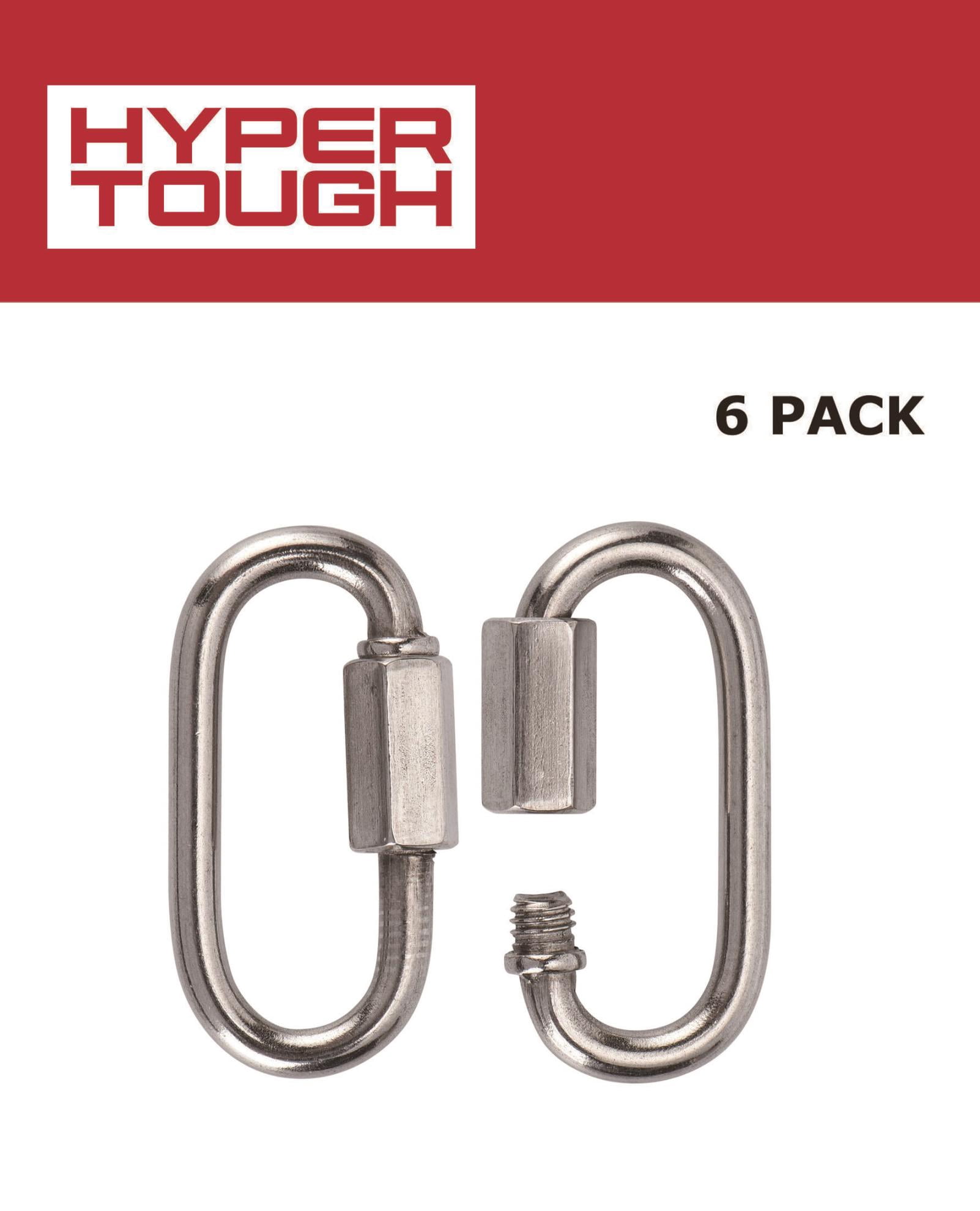 Hyper Tough 3-1/2 in. x 5/16 in. Chain Quick Links, Stainless Steel, 6 Pack