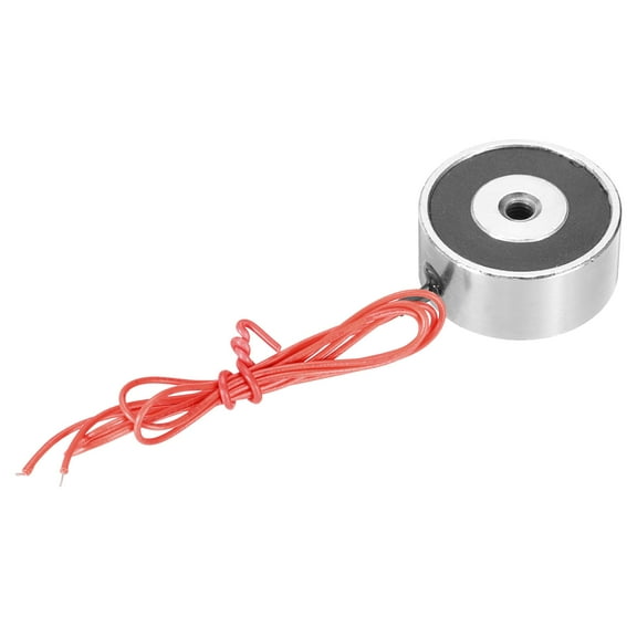 Round Solenoid Electromagnet DC 5V 50N 11LB/5Kg Electric Magnet Electric Lifting Magnet for Automation Equipment