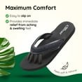 thumbnail image 2 of Pedi Couture Pedicure Sandals for Women - Toe Separator Slippers - Black - Small 5-6, 2 of 8