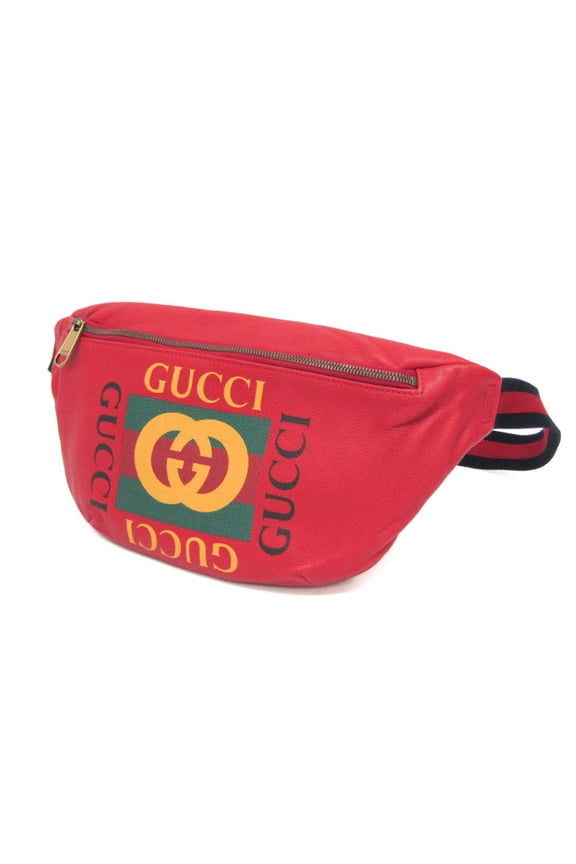 Pre-Owned Gucci Logo Print 530412 Men,Women Leather Fanny Pack,Sling Bag... (Good)