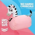 thumbnail image 3 of WADDLE Hip Hoppers Large Hopping Animal Bouncer, Up to 250 Pounds, Ages 5 Up, Black Zebra, 3 of 8