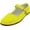 Yellow, variant on Women's Cotton Mary Jane Shoes Flat Ballet Slip On Colors