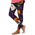thumbnail image 2 of Yeaiivve Cute Ghost Print Leggings for Women Seamless Elastic High Waisted Workout Leggings Buttery Soft Comfy Tummy Control Yoga Running Pilates Pants 3XL, 2 of 5