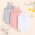 thumbnail image 4 of Paiwinds Summer Baby Short Sleeve Bodysuit Romper Peter Pan Collar Classic Casual Onesie Snap Closure Stretchy Knit Regular Fit Infant Unisex Clothes, 4 of 9