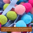 thumbnail image 5 of Uxcell 5 Yards Pom Pom Ball Fringe Trim Ribbon Sewing for DIY Crafts Rainbow, 5 of 6