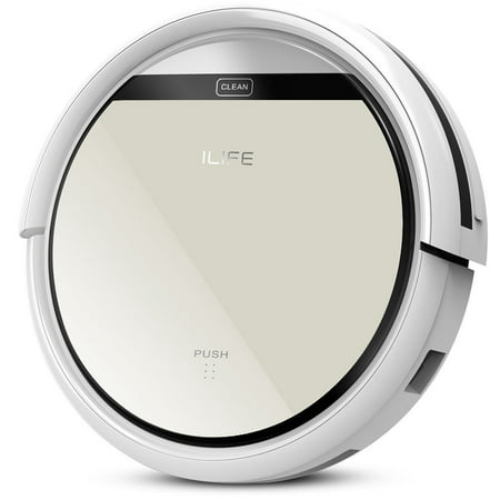 ILIFE V5 Robot Vacuum, Robotic Vacuum Cleaner for Pet Hair with Remote Control, Self-recharging, Multi-task Schedule, Good For Hard Floor and Low Pile