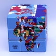 thumbnail image 5 of Speed Cube Världskarta Design Magic Cube, IQ-spel Pussel Relief Effekt Vuxenleksak, 5.6cm/2.2", 5 of 5