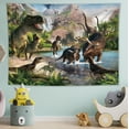 thumbnail image 3 of SHAR Dinosaur Wall Tapestry Animal Wall Hanging Ancient Fabric For, 3 of 5