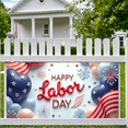 thumbnail image 4 of Decorative Design Happy Labor Day Banner Festive Theme Colorful Display Patriotic Elements for Holiday Celebration Indoor Outdoor Display, 4 of 7