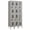 Gray, variant on 12" Wide Double Tier Vented Metal Locker - 3 Wide - 6 Feet High - 15 Inches Deep - Blue - Unassembled