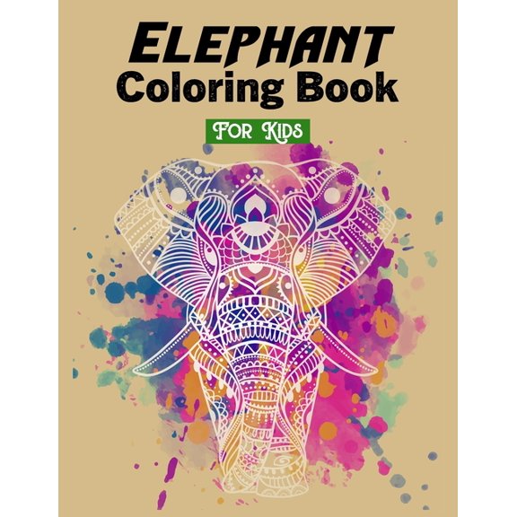 Elephant Coloring Book for Kids : 50 Unique Elephant Coloring Book for Kids / animals coloring book for kids / elephant coloring book for kids ages 3-6 / Animal coloring book / elephant activity book (Volume 04) (Paperback)