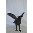 thumbnail image 6 of Nifao Raven with Open Wings Bronze Statue – Home Decor Sculpture, 16"L x 25"W x 15"H, 6 of 10