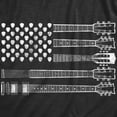 thumbnail image 2 of Mens Guitar Flag T Shirt Cool Rock and Roll American Musician Flag Graphic Novelty Tee Graphic Tees, 2 of 9