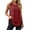 Wine02, variant on Karymi Womens Blouses Crew Neck Wide Armhole Side Slit Loose Fit Tank Top, Curved‑Hem Casual Sleeveless Camisole, Athletic Blouse Short Sleeve Shirts for Women