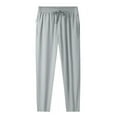 thumbnail image 3 of Vedolay Mens Pants Stretch Skinny Comfort Slim Fit Casual Trousers Pants Grey,3XL, 3 of 5