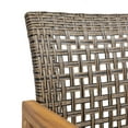 thumbnail image 3 of Scott Outdoor 6 Seater Acacia Wood and Wicker Dining Set, Teak Finish, Mixed Mocha, 3 of 11
