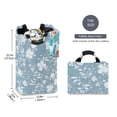 thumbnail image 5 of Laundry Basket Laundry Hampers 12.6*11* 22.7 Inch Storage Basket Laundry Hampers is Lightweight and Foldable Beautiful Blue Cloth Flowers, 5 of 7