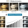 thumbnail image 2 of Ilumine su visión: Lupa de estilo industrial con luz, 3 modos de color, regulable sin niveles, lámpara de lectura de bajo consumo, 2 of 5