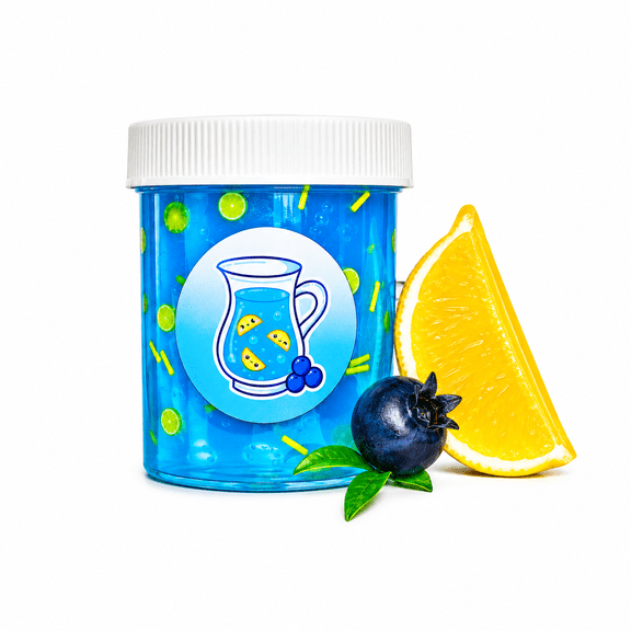 Hoshimi Slimes Blueberry Lemonade Clear Slime Sensory Fidget Bundle, 4 oz
