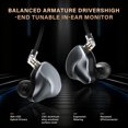 thumbnail image 5 of in Ear Monitors Earphones Wired IEM Headphones Without Microphone,1DD+1BA HiFi Bass,4N OFC Detachable Cable,Noise Isolating Earbuds for Musicians,Singers,Studio,Gaming,Stage Monitors,DJ,PC,PS5, 5 of 14