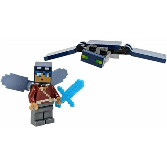 LEGO Minecraft: Hero with Elytra and Phantom - Ages 6 