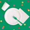 thumbnail image 5 of Rectangular 54" x 108" Green Plastic Table Cover, by Way To Celebrate, 5 of 9