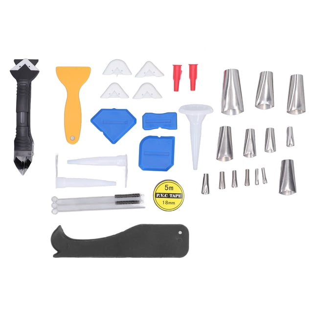 Caulking Finishing Tool Kit, Glue Residue Gaps Repair Silicone Caulking Tools Time Saving Reusable Seamless Seams Easy Sealing For Kitchen