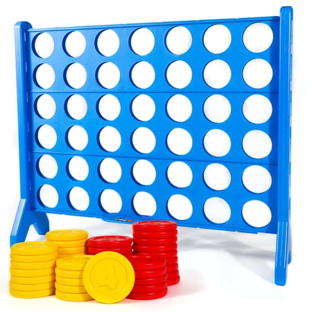 Giant Connect 4 Outdoor Lawn Game, Molded, 4FT