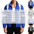 thumbnail image 3 of Mens Zip Up Jacket Color Block Urban Hip Hop Premium Track Jacket Sportswear Urbanwear Streetwear Fashion Top, 3 of 9