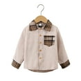 thumbnail image 2 of CSCHome Toddler Kids Boys Shirt Jacket 1-7T Long Sleeve Button down Tops Jacket Shacket Jacket Spring Autumn Coat Clothes, 2 of 7