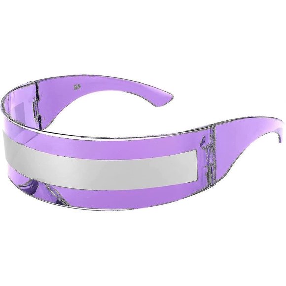 80s Futuristic Visor Sunglasses Men Women Futuristic Punk B2740