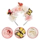 thumbnail image 3 of Diadema floral para fiesta de té, diadema con flores simuladas y mariposas, decoración para el tocado, 3 of 8