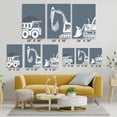 thumbnail image 6 of Construction Room Decor for Boys Toddler Wall Art Construction Vehicle Prints Dump Truck Wall Art Prints,Tractor Nursery Pictures,Transportation Vehicle Decor for Kids Toddler Playroom 12"x16", 6 of 6